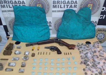 BM prende quatro com armas e drogas que estão ligados a homicídio em Guaíba