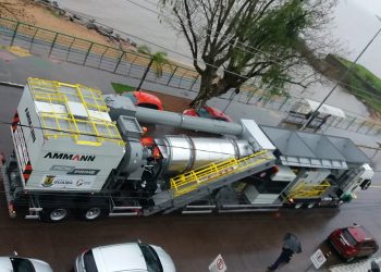 Usina de asfalto chega a Guaíba