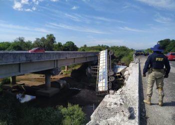 Carreta sai da pista e mulher morre no local