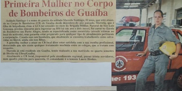 Primeira mulher a atuar no Corpo de Bombeiros em Guaíba assume o comando na Cidade 20 anos depois