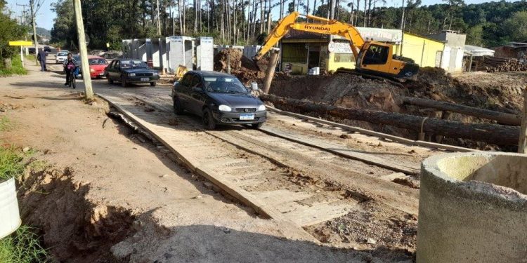 Interditada Ponte Provisória na Avenida Ismael Chaves Barcellos