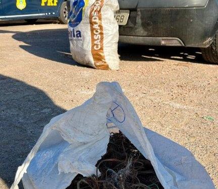 PRF apreende quase meia tonelada de fios de cobre sem procedência em Eldorado do Sul