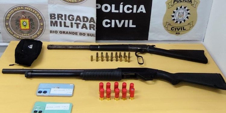Operação Bala Perdida prende sete indivíduos e apreende armas de fogo em Guaíba
